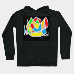 Abstract novedad black Hoodie